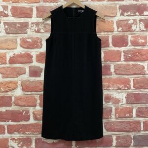 Michael Kors Dress Women's Size 8 Plain Black Stretchy Zip Up Sleeveless